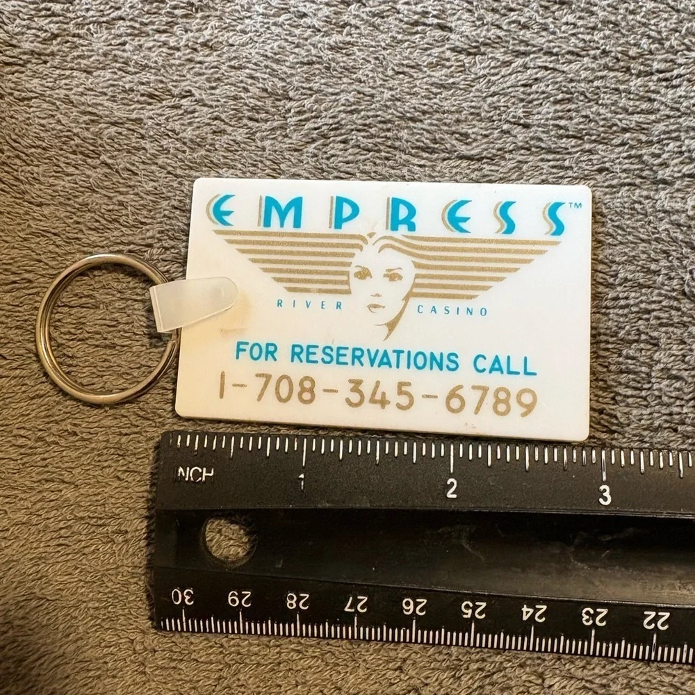 Vintage Empress Casino Hammond Indiana KeyFob Keychain - Gambling Collectible